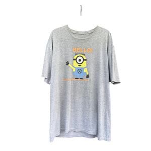 Despicable Me 2 Minion Oversized Tee in Grey